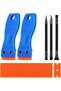 2 Pcs Plastic Razor Blade Scraper, Cleaning Scraper Tool with 50 Plastic Blades, Paint Labels
