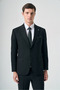 Black Swallow Collar 6 Drop Slim Fit Full Lining Flexible Suit 1001265151 - 2