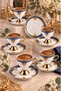 Gold Star 6 Person Porcelain Coffee Cup