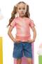 Girl's Shiny Fabric T-Shirt