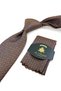 Safran Motif Patterned Classic Tie with Handkerchief Kk14071 - 2