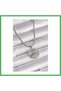 316L Steel Silver Color Italian Chain Zircon Stone Eye Model Women's Necklace Bezoss