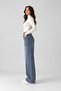 Belted Stone-Detail Embroidered Straight Jeans - 4