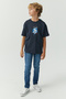 Boy's Printed Basic T-Shirt - 5