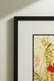 1 Piece Black Wooden Framed Colorful Wildflowers Square Wooden Painting - Home, Business and Office Decoration Painting - 6