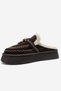 Dursley Brown Suede Genuine Leather Fur Tasseled Women's Slippers - 8