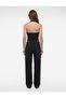Women Black Plain Halter Neck Sleeveless Top - 3