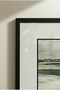 1 Piece Black Wooden Framed Square Wooden Painting with Pvc Frame and Sea View - Home, Business and Office Decoration Painting - 6