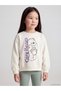 Peak New Season Ecru Girls' Thick Sweatshirt