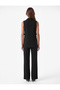 Black Plain Women Vest - 3