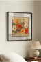 1 Piece Pvc-Padded Black Wooden Framed Minimalist Colorful Flower Garden Square Wooden Painting - Home, Business & Office Decoration Painting - 5