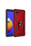Samsung Galaxy A01 Core Case Sofia Silicone Cover with Ring - Red