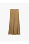 Women Brown Plain Skirt - 3