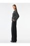 Black Textured Women Jacket - 4