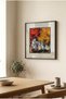 1 Piece Pvc Framed Black Wooden Framed Modern Framed Vivid Colorful Autumn Scenery Square Wooden Painting - Home, Business and Office Decoration Painting - 4