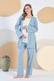 Women's Soft Modal Cotton Maternity Pajama Set with Robe