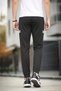 Dual Side Double Stripe Detailed Zipper Pockets, Lace-Up Waist, Cuffed Cuffs, Slim Fit Sweatpants - 4