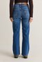 Women's Blue High-Waisted Straight-Leg Jeans 60286779 - 7