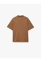 Boys Brown Plain Collared Short Sleeves Polo T-Shirt - 5