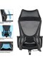 Ergonomic Office Chair with Headrest, High-Back Mesh Computer Desk Chair, Lumbar Support, 360° Swivel, Adjustable Height & Rocking Function, Black Headrest - 3