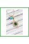 Gold Color Brass Zircon Stone Women's Serenay Necklace Bezoss