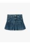 Navy Plain Girls Skirt - 3
