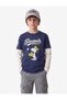 Boys Navy Graphic Print Round Neck Long Sleeves T-Shirt - 2