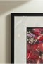 1 Piece Pvc Framed Black Wooden Frame with Red and Burgundy Floral Pattern Square Wooden Painting - Home, Business, and Office Decoration Painting - 6