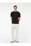 Men Brown Text-Print Round Neck Short Sleeves T-Shirt - 2