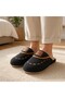 Women's Patterned Plush Non-Slip Lightweight Sole Furry House Slippers (Narrow Fit) - 7