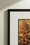 1 Piece Black Wood Framed Minimalist Botanical Concept Square Wooden Painting in Tile and Orange Tones - Home, Business, and Office Decoration Painting - 6