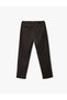 Men Brown Plain Trousers - 4