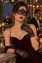 Women's Black Lace Gloves and Lace-Looking Halloween Masquerade - 2
