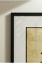 2 Pcs Pvc-Padded Black Wood-Edged Minimalist Double Botanical Branch and Green Leaves Square Wooden Painting - Home, Business, and Office Decoration Painting - 6