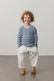 Striped Soft Sweater Baby Blue - 8