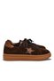 2652451K Women's Genuine Suede Leather Star Pattern Sneaker Shoes - 3