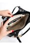 Leather-Look Shoulder Bag with Multiple Compartments and Adjustable Strap - Classic and Stylish Everyday Bag - 3