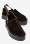 Foly Brown Suede Genuine Leather Women's Fur Slippers