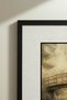 2 Pieces Black Wooden Framed Nostalgic Arch Bridge and River View Square Wooden Painting - Home, Business and Office Decoration Painting - 6
