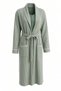 Mama Cotton Striped Nursing Nightgown Set with Robe, Long Sleeve Maternity and Postpartum Nightdress Set with Robe - 8