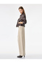 Women Beige Plain Trousers - 3