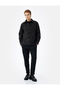 Men Black Plain Trousers
