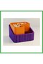 3D Printed Peanut Bowl - Dual Chamber Shell Separator Presentation Bowl - Purple Orange Bezoss