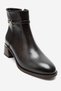 Premy Brown Leather Buckle Women's Boots - 6