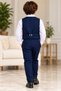 Boys' Vest Suit with Bow Tie and Shirt 5-Piece Stylish Wedding and Special Occasion Outfit 1-13 Years - 2