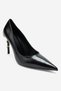 Adriana Black Women's Gold Detailed Heeled Shoes - 6