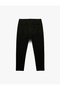 Men Black Plain Trousers - 4
