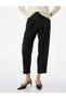 Women Black Plain Trousers - 3