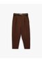 Women Brown Plain Trousers - 5