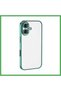 iPhone 16 Plus Compatible Case with Lens Silicone - Turquoise Bezoss